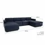Sofas for hospitalities & contracts - Modular Sofa GRACIA - U-shaped 180 x 320 x 180 cm - Dark Blue - CITY SOFA
