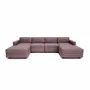 Sofas for hospitalities & contracts - Modular Sofa GRACIA - U-shaped 180 x 320 x 180 cm - Dusty Pink - CITY SOFA
