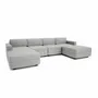 Canapés pour collectivités - Canapé modulable GRACIA - en U 180 x 320 x 180 cm - Gris - CITY SOFA