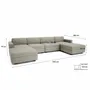 Sofas for hospitalities & contracts - Modular Sofa GRACIA - U-shaped 180 x 340 x 180 cm - Beige Grey - CITY SOFA