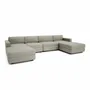 Sofas for hospitalities & contracts - Modular Sofa GRACIA - U-shaped 180 x 340 x 180 cm - Beige Grey - CITY SOFA