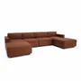 Sofas for hospitalities & contracts - Modular Sofa GRACIA - U-shaped 180 x 340 x 180 cm - Terracotta - CITY SOFA
