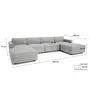 Sofas for hospitalities & contracts - Modular Sofa GRACIA - U-shaped 180 x 340 x 180 cm - Grey - CITY SOFA