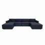 Sofas for hospitalities & contracts - Modular Sofa GRACIA - U-shaped 180 x 340 x 180 cm - Dark Blue - CITY SOFA