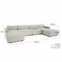 Sofas for hospitalities & contracts - Modular Sofa GRACIA - U-shaped 180 x 360 x 180 cm - Cream Beige - CITY SOFA