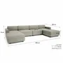 Sofas for hospitalities & contracts - Modular Sofa GRACIA - U-shaped 180 x 360 x 180 cm - Beige Grey - CITY SOFA