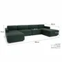 Sofas for hospitalities & contracts - Modular Sofa GRACIA - U-shaped 180 x 360 x 180 cm - Green - CITY SOFA