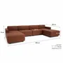 Sofas for hospitalities & contracts - Modular Sofa GRACIA - U-shaped 180 x 360 x 180 cm - Terracotta - CITY SOFA
