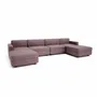 Sofas for hospitalities & contracts - Modular Sofa GRACIA - U-shaped 180 x 360 x 180 cm - Dusty Pink - CITY SOFA