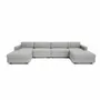 Canapés pour collectivités - Canapé modulable GRACIA - en U 180 x 360 x 180 cm - Gris - CITY SOFA