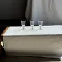 Glass - Set of 3 vintage clear glass stemware H14 D10 - OFFICE OBJETS