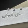 Glass - Set of 3 vintage clear glass stemware H14 D10 - OFFICE OBJETS