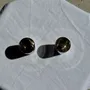 Glass - Set of 2 vintage stainless steel tumblers H12 D7 - OFFICE OBJETS