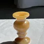 Objets de décoration - Petit bougeoir vintage en pierre d’onyx jaune H10 D5,5 - OFFICE OBJETS