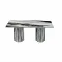 Tables de jardin - Table à manger - 200X100X75cm - Jaspura - Marbre Panda - STONE VALLEY