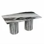 Lawn tables - Dining Tables -180X90X75 cm - Jaspura - Marbre Panda - STONE VALLEY