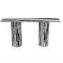 Tables de jardin - Table console - 180X40X85cm - Ombrure - Marbre Panda - STONE VALLEY