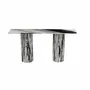 Tables de jardin - Table console - 180X40X85cm - Ombrure - Marbre Panda - STONE VALLEY