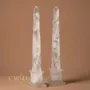 Pièces uniques - Sculptures de tours d'obélisque en cristal de roche - CARMELO PARIS