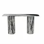 Tables de jardin - Table console - 160X40X85cm - Ombrure - Marbre Panda - STONE VALLEY