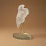 Goldsmithing - 'Crest of the Dawn' sculpture, transparent quartz art object - CARMELO PARIS