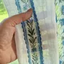 Rideaux et voilages - Rideaux 100 % lin - Imprimé floral preppy sur lin transparent - NORRAVILLA