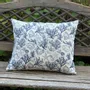 Couettes et oreillers  - Taie d'oreiller 100 % lin - Coraux et coquillages - Bleu indigo marin - NORRAVILLA