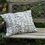 Couettes et oreillers  - Taie d'oreiller 100 % lin - Motif aneth nordique bleu indigo - NORRAVILLA