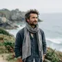 Foulards et écharpes - Écharpe unisexe en lin - 100 % lin naturel - 20 coloris disponibles - NORRAVILLA