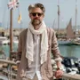 Foulards et écharpes - Écharpe unisexe en lin - 100 % lin naturel - 20 coloris disponibles - NORRAVILLA