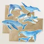 Card shop - 5 die-cut cards shaped like sea animals - TABLE À CARTES
