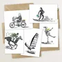 Card shop - 5 birthday cards: special delivery! - TABLE À CARTES