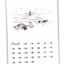 Range-tout - Calendrier 2026 - A la plage - TABLE À CARTES