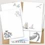 Papeterie bureau - Set de 12 pages de papier à lettres avec enveloppes - TABLE À CARTES