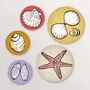 Design objects - Set of 5 seashell magnets - TABLE À CARTES