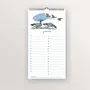 Papeterie bureau - Calendrier perpétuel - Oiseaux de bord de mer - TABLE À CARTES
