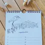 Papeterie bureau - Calendrier perpétuel - Oiseaux de bord de mer - TABLE À CARTES