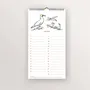 Papeterie bureau - Calendrier perpétuel - Oiseaux de bord de mer - TABLE À CARTES