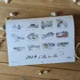 Range-tout - Calendrier mural 2027 illustré – D'île en île - A3 - TABLE À CARTES