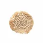 Placemats - The Fringe Raffia Coaster - Natural - S - BAZAR BIZAR LIVING