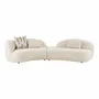 Sofas - Amol Sofa with 3 cushions, sand, HN1427 - HOUSE NORDIC