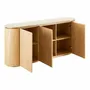Sideboards - Larvik Sideboard, granite/ash veneer, natural/off white, 180x40x85 cm - HOUSE NORDIC