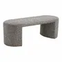 Benches - Westport Bench, bouclé, black/white, 120x45x44 cm, HN1243 - HOUSE NORDIC
