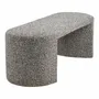 Benches - Westport Bench, bouclé, black/white, 120x45x44 cm, HN1243 - HOUSE NORDIC