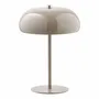 Lampes à poser - Lampe de table Margate, métal, rechargeable, taupe, ø16 cm - HOUSE NORDIC