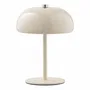 Table lamps - Margate Table lamp, metal, rechargeable, beige, ø13 cm - HOUSE NORDIC