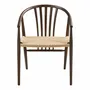 Chairs - Agustin Dining chair, natural wicker seat, oak, smoked - HOUSE NORDIC