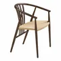 Chairs - Agustin Dining chair, natural wicker seat, oak, smoked - HOUSE NORDIC
