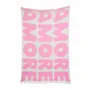 Throw blankets - Wool Throw Blanket in Pink – KLEKKS NO. 11 (AMORE) - KLEKKS