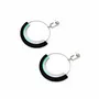 Bijoux - Boucles d'oreilles SATURNE CREOLES Irisé/Noir - TELLMEE